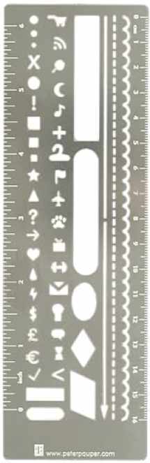 9781441325860-1441325867-Metal Stencil Bookmark for Bullet Journals