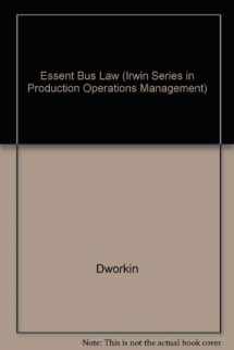 9780256146141-0256146144-Essentials of Business Law and the Regulatory Environment (Irwin Legal Studies in Business)
