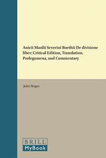 9789004108738-9004108734-Anicii Manlii Severini Boethii De Divisione Liber (Philosophia Antiqua, Vol 77) (English, Latin and Latin Edition)
