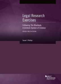 9781683281009-1683281004-Legal Research Exercises Following The Bluebook: A Uniform System of Citation (Coursebook)