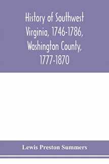 9789353978600-9353978602-History of southwest Virginia, 1746-1786, Washington County, 1777-1870