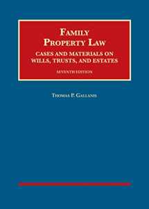 9781634608879-1634608879-Family Property Law, Cases and Materials on Wills, Trusts, and Estates (University Casebook Series)