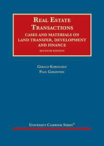 9781642423037-1642423033-Real Estate Transactions: Cases and Materials on Land Transfer, Development and Finance (University Casebook Series)