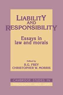 9780521088664-0521088666-Liability and Responsibility: Essays in Law and Morals (Cambridge Studies in Philosophy and Law)