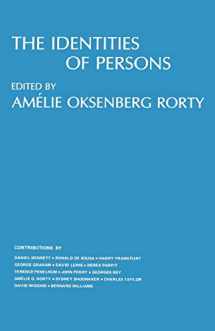 9780520033092-0520033094-The Identities of Persons (Topics in Philosophy) (Volume 3)
