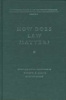 9780810114357-0810114356-How Does Law Matter?: Fundamental Issues in Law And Society