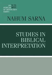 9780827606890-0827606893-Studies in Biblical Interpretation (A JPS Scholar of Distinction Book)