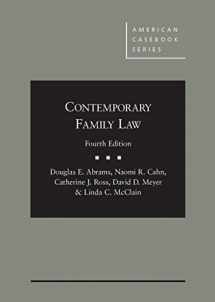 9781628101652-1628101652-Contemporary Family Law, 4th (American Casebook Series)