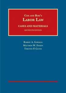 9781628101515-1628101512-Cox and Bok's Labor Law (University Casebook Series)