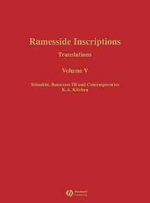 9780631184317-0631184317-Ramesside Inscriptions, Setnakht, Ramesses III and Contemporaries: Translations (Ramesside Inscriptions Translations)