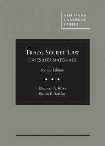 9781634605922-1634605926-Cases and Materials on Trade Secret Law (American Casebook Series)