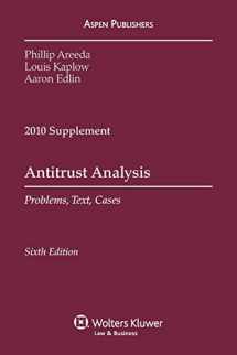 9780735509788-0735509786-Antitrust Analysis: Problems Text & Cases 6th Edition 2010 Supplement