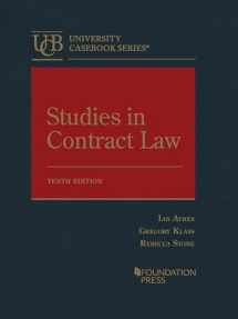 9781647085445-1647085446-Studies in Contract Law (University Casebook Series)
