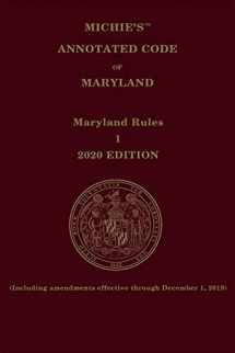 9781522171676-1522171673-Michie's Annotated Code of Maryland Court Rules 2020