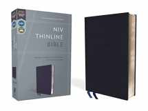 9780310448822-0310448824-NIV, Thinline Bible, Bonded Leather, Navy, Red Letter, Comfort Print