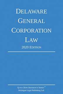 9781640020863-1640020861-Delaware General Corporation Law; 2020 Edition