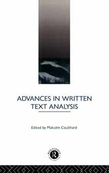 9780415095204-0415095204-Advances in Written Text Analysis