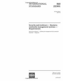 9789267111117-9267111116-ISO 22301:2019, Second Edition: Security and resilience - Business continuity management systems - Requirements
