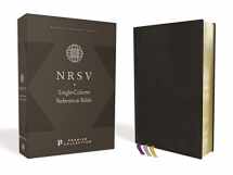 9780310454939-031045493X-NRSV, Single-Column Reference Bible, Premium Goatskin Leather, Black, Premier Collection, Art Gilded Edges, Comfort Print