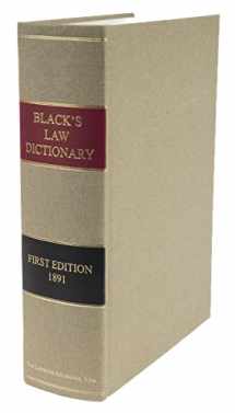 9780963010605-0963010603-Black's Law Dictionary, 1st Edition