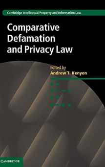 9781107123649-110712364X-Comparative Defamation and Privacy Law (Cambridge Intellectual Property and Information Law, Series Number 32)