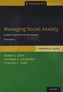 9780190247591-0190247592-Managing Social Anxiety, Therapist Guide (Treatments That Work)