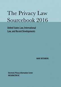 9781893044029-1893044025-Privacy Law Sourcebook 2016