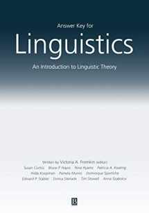 9780631228493-0631228497-Answer Key For Linguistics: An Introduction to Linguistic Theory