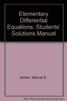 9780201770322-0201770326-Elementary Differential Equations: Students' Solutions Manual