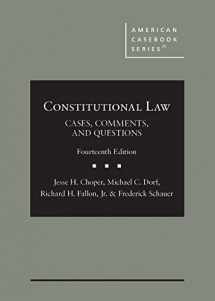9781685611439-1685611435-Constitutional Law: Cases, Comments, and Questions (American Casebook Series)