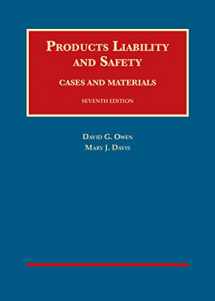 9781609302283-1609302281-Products Liability and Safety, Cases and Materials, 7th (University Casebook Series)