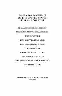 9781880780213-1880780216-Landmark Decisions of the United States Supreme Court VI
