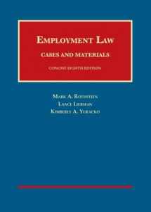 9781609304508-1609304500-Employment Law Cases and Materials, Concise 8th (University Casebook Series)