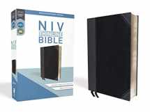9780310448853-0310448859-NIV, Thinline Bible, Leathersoft, Black/Gray, Red Letter, Comfort Print