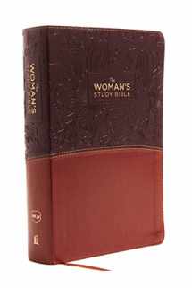 9780718086770-0718086775-NKJV, The Woman's Study Bible, Leathersoft, Brown/Burgundy, Red Letter, Full-Color Edition: Receiving God's Truth for Balance, Hope, and Transformation