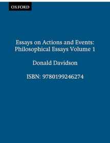 9780199246274-0199246270-Essays on Actions and Events (Philosophical Essays of Donald Davidson) (The Philosophical Essays of Donald Davidson (5 Volumes))