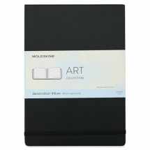 9788862931946-8862931948-Moleskine Art Watercolor Album, Hard Cover, A4 (8.25" x 11.75") Plain/Blank, Black, 60 Pages
