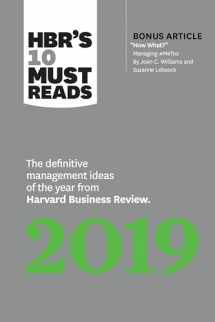9781633696426-1633696421-HBR's 10 Must Reads 2019: The Definitive Management Ideas of the Year from Harvard Business Review (with bonus article "Now What?" by Joan C. Williams and Suzanne Lebsock) (HBR's 10 Must Reads)