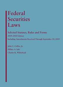 9781642429398-1642429392-Federal Securities Laws: Selected Statutes, Rules and Forms, 2019-2020 Edition