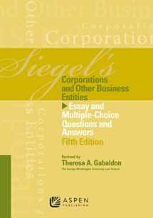 9781454809272-1454809272-Siegels Corporations: Essay & Multiple Choice Question Answers, Fifth Edition
