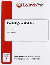 9781464173585-1464173583-LaunchPad for Myers' Psychology in Modules (Six Month Access)