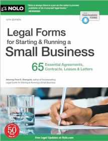 9781413329513-1413329519-Legal Forms for Starting & Running a Small Business: 65 Essential Agreements, Contracts, Leases & Letters