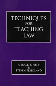 9780890897850-0890897859-Techniques for Teaching Law