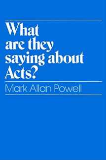9780809132799-0809132796-What Are They Saying About Acts?
