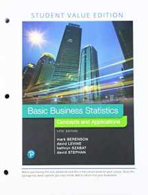 9780135192276-0135192277-Basic Business Statistics, Loose Leaf Edition Plus MyLab Statistics with Pearson eText -- 24 Month Access Card Package