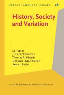 9789027252500-9027252505-History, Society and Variation (Creole Language Library)