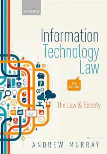 9780198804727-0198804725-Information Technology Law: The Law and Society
