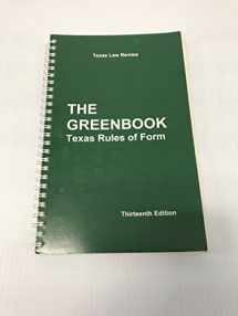 9781878674098-1878674099-The Greenbook Texas Rules of Form 13th Ed. (2015)