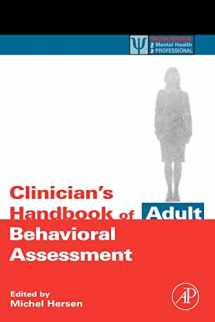 9780123430137-0123430135-Clinician's Handbook of Adult Behavioral Assessment (Practical Resources for the Mental Health Professional)