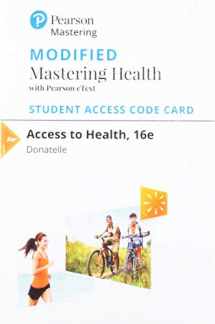 9780135451601-0135451604-Access to Health -- Modified Mastering Health with Pearson eText Access Code + MyDietAnalysis